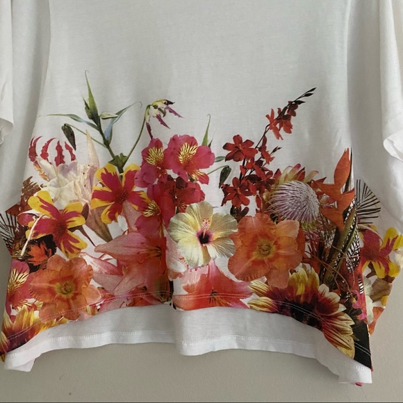 Zara tropical flower top - Picture 4 of 6